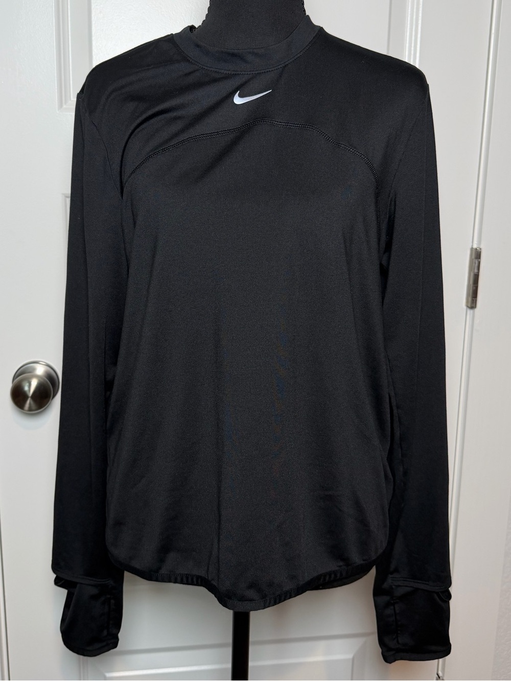 Nike Black Long-Sleeve Dri-FIT Performance Top